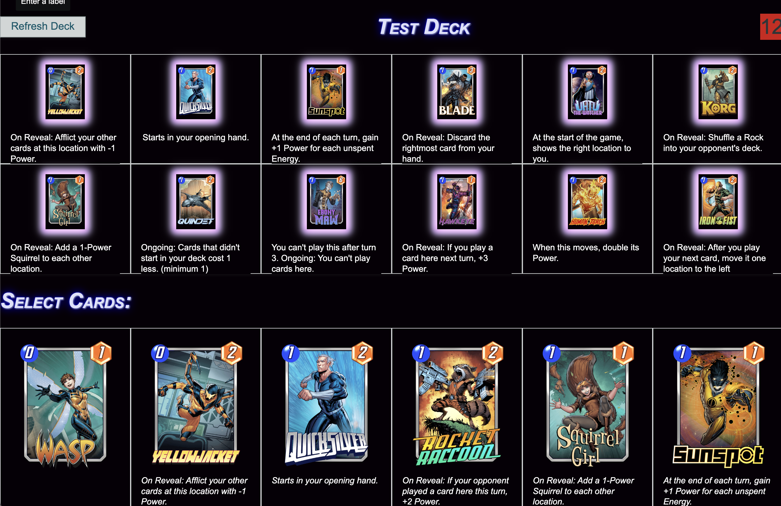 Part 9: Finishing the Deck Builder prototype